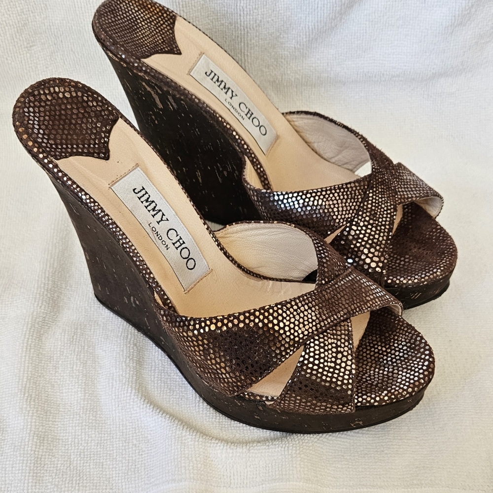 Jimmy Choo wedge Sz 37